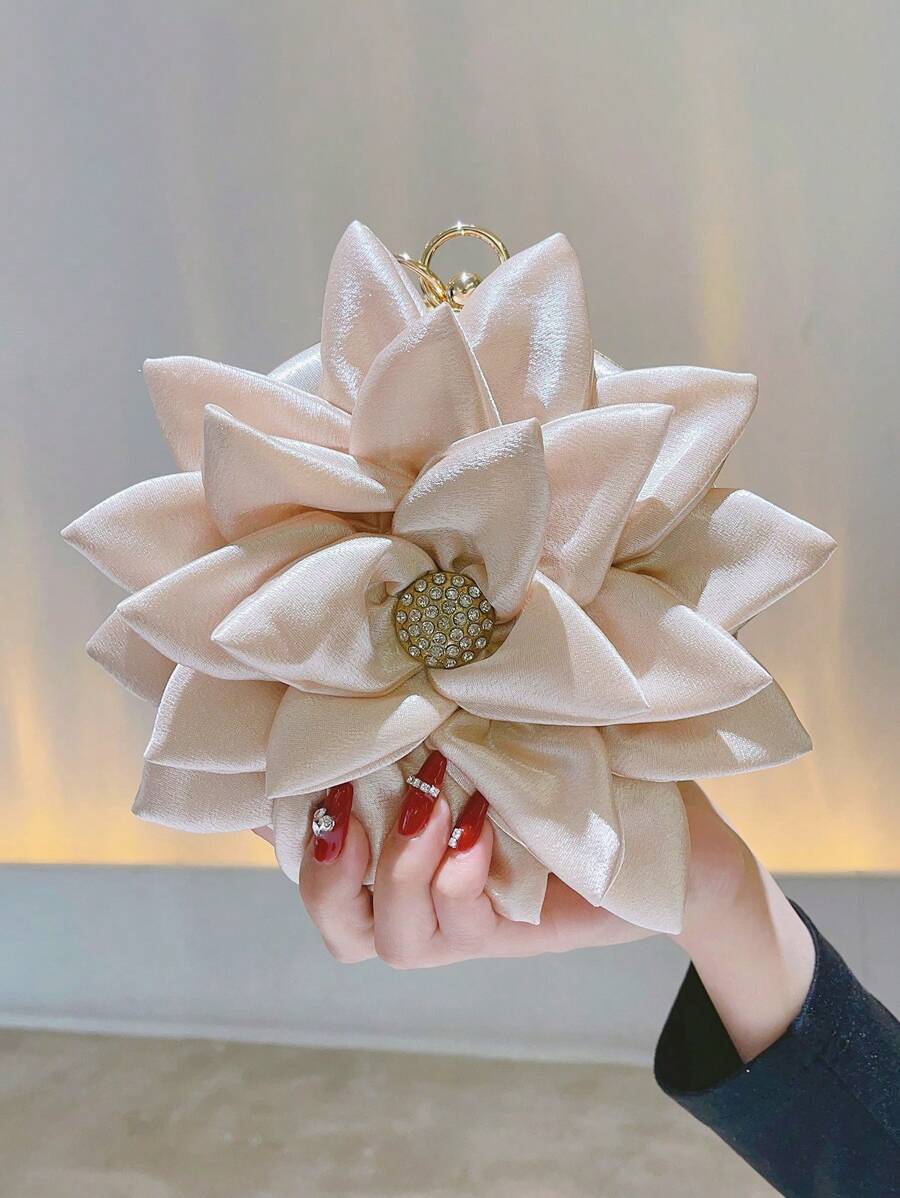 Long lanh lấp lánh, sáng bóng, quyến rũ, thanh lịch, tinh tế Thiết kế hoa nhỏ Túi mới lạ Trang trí bằng kim cương giả cho bữa tiệc Túi ăn tối, Túi buổi tối cho cô gái dự tiệc, phụ nữ, dành cho nữ Hoàn hảo cho bữa tiệc, đám cưới, vũ hội, bữa tối/tiệc, cho cocktail Món quà tốt nhất cho phụ nữ