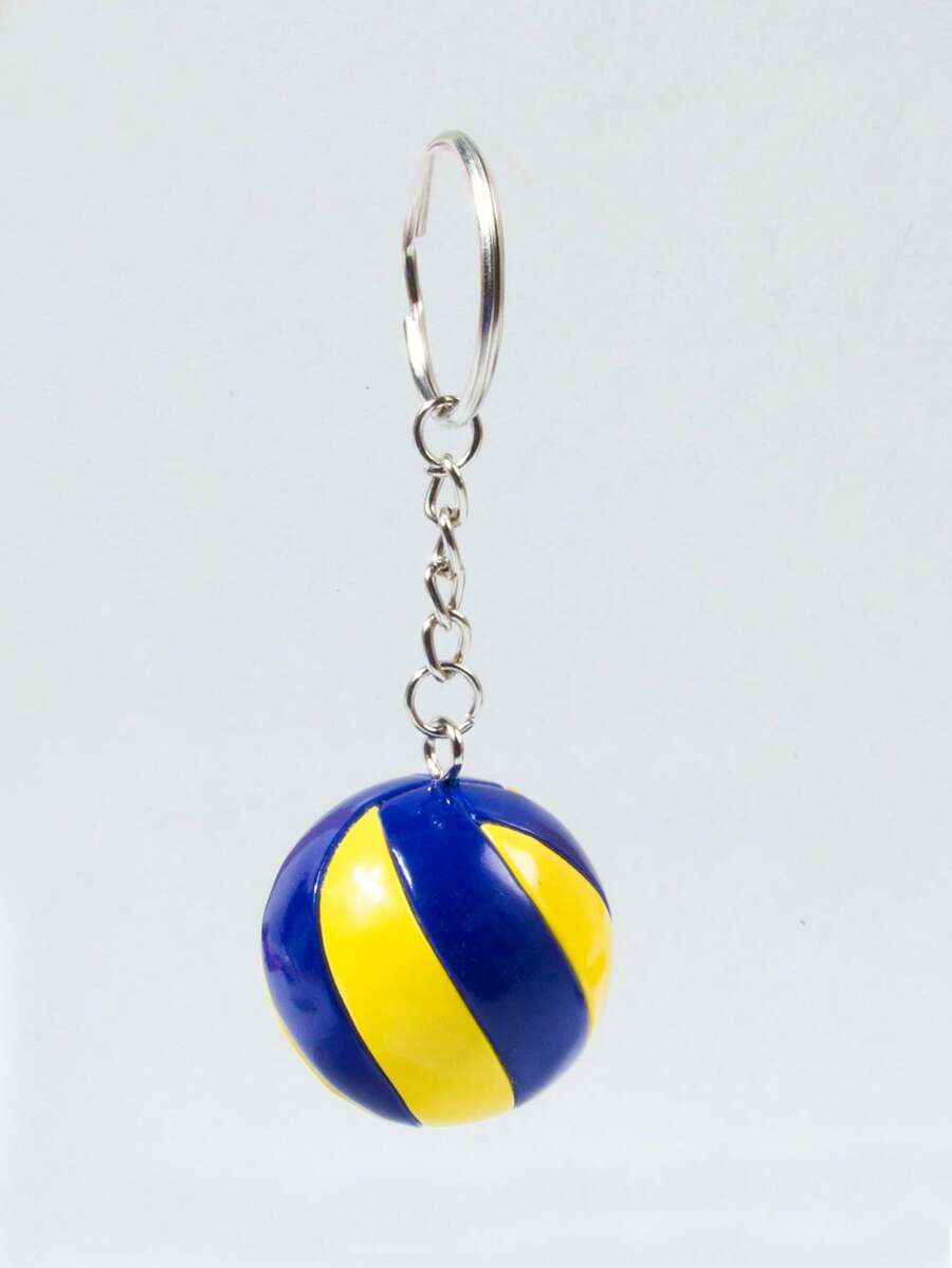 Llavero con dije de voleibol para hombre para volver a la escuela - Multicolor - Ver 1