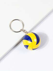Llavero con dije de voleibol para hombre para volver a la escuela - Multicolor - Ver 4