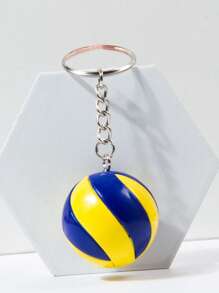 Llavero con dije de voleibol para hombre para volver a la escuela - Multicolor - Ver 5