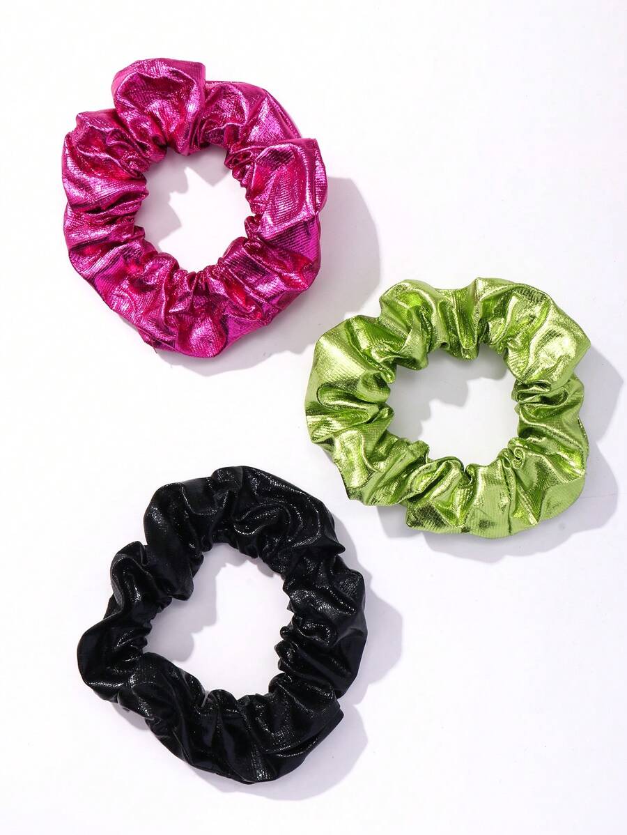 3 cái Scrunchie đa năng thời trang cho nữ, để trang trí - Nhiều màu - Xem 1