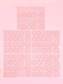 120/240 miếng keo dán móng giả, băng keo dán hai mặt, keo dán trong suốt màu hồng vàng, keo dán mạnh, keo dán móng, đồ dùng làm móng, dụng cụ làm móng, dụng cụ làm móng, trở lại trường, móng tay, dụng cụ làm móng để dán móng, dụng cụ làm móng chân - Trong sáng - Xem 2