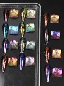 FULL BEAUTY 1 hộp Aurora Opal Nail Art Long lanh - Nhiều màu - Xem 7