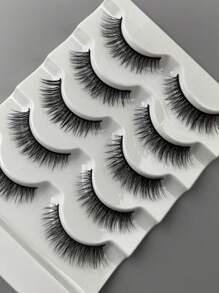5pairs 12MM Cat Eye False Eyelashes