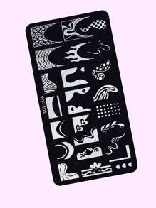 Nâng cấp diện mạo của bạn với khuôn vẽ móng nghệ thuật, 1 mẫu móng tay họa tiết hoa và lửa cho phụ nữ và trẻ em gái - Nhiều màu - Xem 4