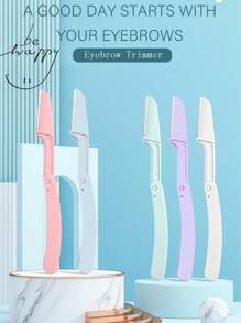 1 pieza Herramienta de modelado reutilizable ceja de acero inoxidable de seguridad ojo para casa - Morado - Ver 9