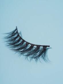 5 pares Pestañas postizas de tira completa - Negro - Ver 3