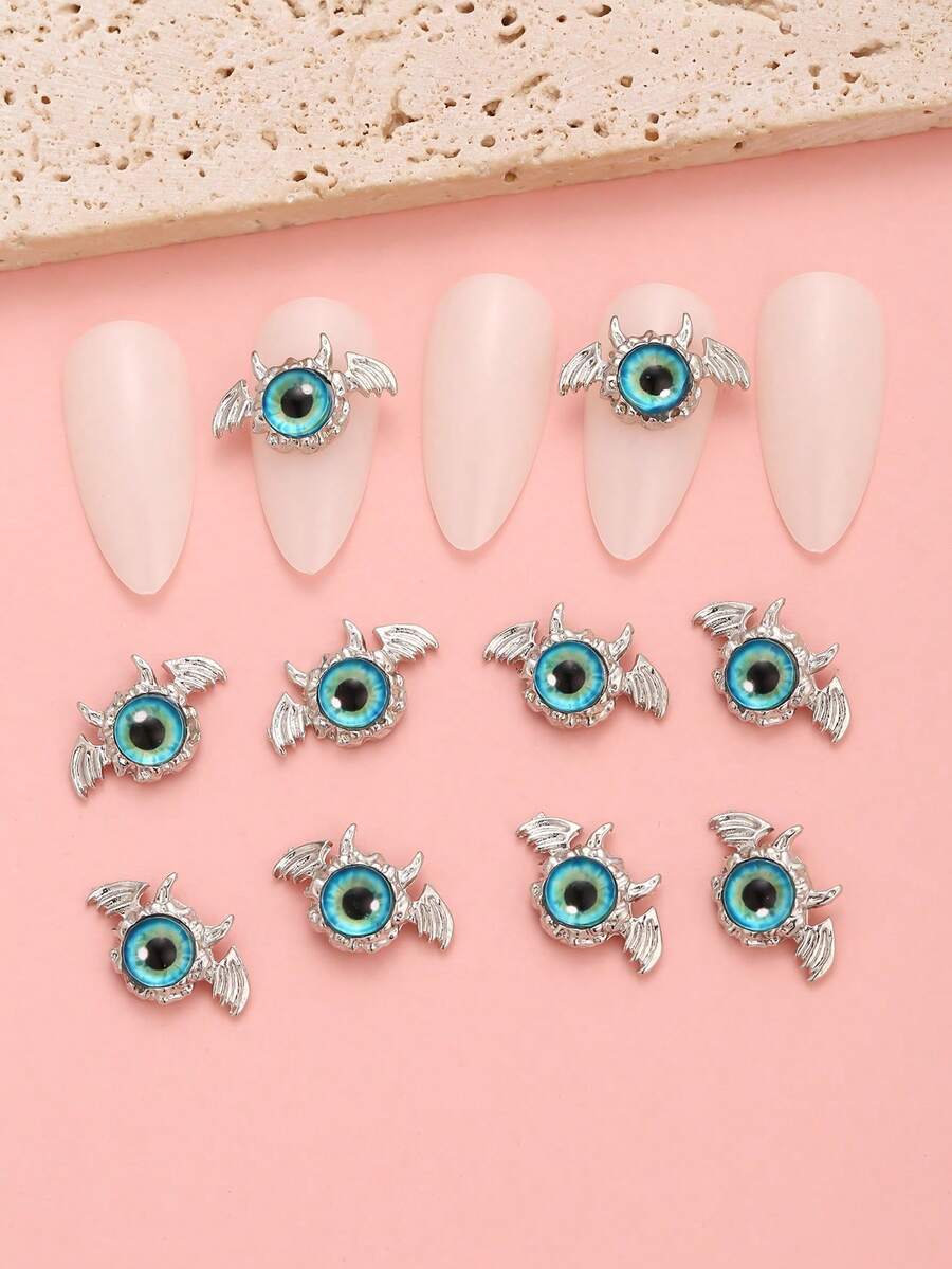 10 piezas Decoración de uñas con diseño de murciélago - Multicolor - Ver 1