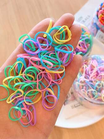 100入組隨機色寵物髮帶適用於狗狗和貓適用於裝飾用品