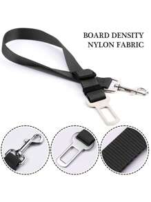 1pc Solid Color Pet Car Seat Belt For Dog And Cat For Safety - Black - View 4