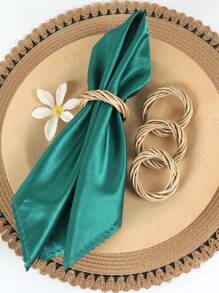 6入組森林主題,鄉村風格藤編餐巾環,適用於餐廳、農家、家裝、節日、婚禮、派對桌面裝飾