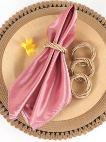 6入組森林主題,鄉村風格藤編餐巾環,適用於餐廳、農家、家裝、節日、婚禮、派對桌面裝飾