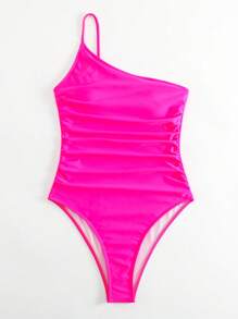 Swim Vcay Bañador una pieza fruncido de un hombro
