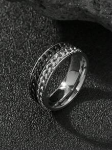 1 Miếng Châu âu & Mỹ Phong cách Thép không gỉ Chuỗi Nhẫn Cho nam giới , Đối với Đồ trang sức Qủa tặng Và Buổi tiệc - Nhiều màu - Xem 2