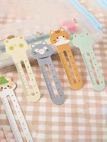 30pcs Cartoon Animal Pattern Bookmark, Cute Portable Book Page Marker For Book Reading - Brown - View 7