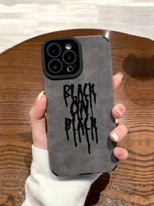 Letter Graphic Anti-slip Phone Case