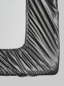 1 tấm màu xám được trang bị, tấm vải hiện đại được trang bị dưới cùng cho phòng ngủ - Màu xám đen - Xem 4