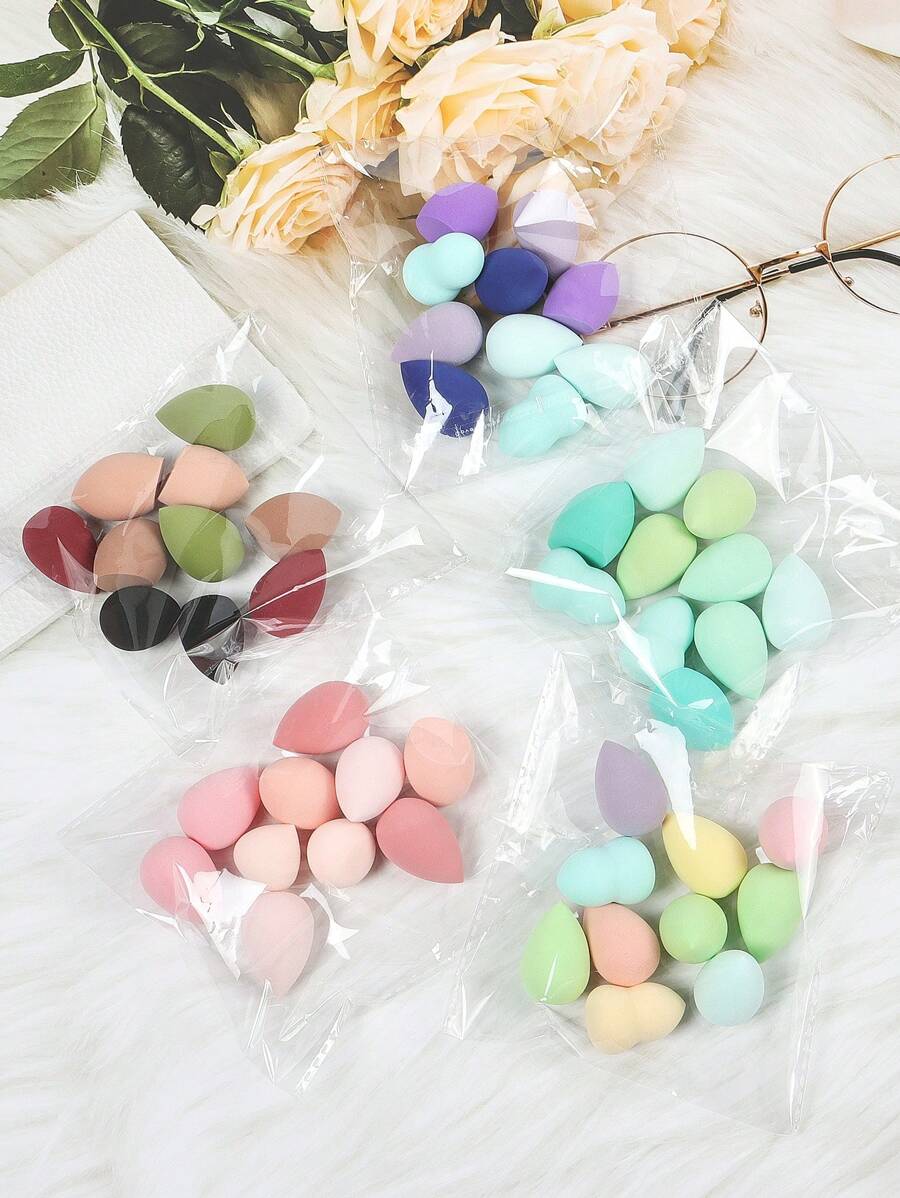 10 Pcs Mini Makeup Sponge Set, Multi-Colored Makeup Sponges,Foundation Blending Beauty Sponge, Flawless For Liquid, Cream, And Powder, Multi-Colored Makeup Sponges,Latex-Free Dry & Wet Use Foundation Cosmetic Makeup Puff For Powder Cream ,Suitable For All Skin Types,Cheap,Stocking Stuffers,Makeup,Makeup Tools,Cheap Stuff,Gifts,Gifts For Women,Christmas Gifts