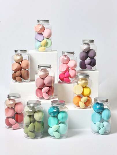 Set di 7 spugnette per trucco morbide e sfumate - perfette per fondotinta e sfumatura, trucco, economiche, decorazione camera, toeletta, viaggio, camera da letto, accessori per il trucco, cuscinetto, miscelatore per trucco, cuscinetto per cipria, spugna per trucco, economiche, riempimento calze, trucco, strumenti per il trucco, roba economica, regali, regali per donne, regali di Natale