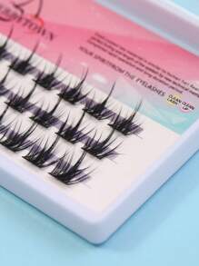 CHERRYTOWN DIY Eyelash Extensions 36 Clusters Manga Lashes Volume Individual Eyelashes Extensions Lash Clusters DIY At Home - Black - View 7