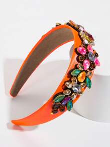 1 băng đô nữ đính đá trang trí quyến rũ - trái cam - Xem 3