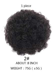 Búi Tóc Tổng Hợp Xoăn Ngắn Afro - màu đen - Xem 5