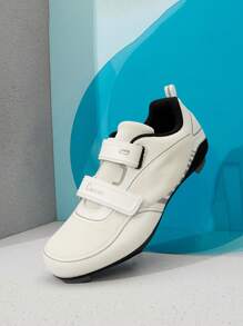 Contrast Binding Hook-And-Loop Fastener Strap Sneakers Tainers