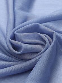 1入組女士素色時尚圍巾適用於日常 - 淺藍色 - 查看 5