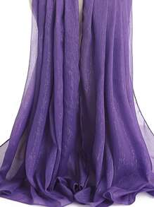 1 chiếc khăn quàng cổ thời trang cho nữ cho cuộc sống hàng ngày - Màu tím - Xem 4