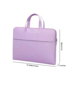 14inch/15inch Laptop Bag, Laptop Bags ForMacBook,IPad,HP Dell Acer Chromebook Surface Notebook,Laptop Briefcases - Purple - View 8