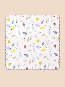 嬰兒卡通圖案織物繈褓毯 - 彩色 - 查看 3