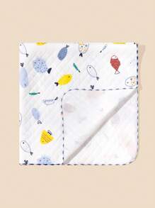 嬰兒卡通圖案織物繈褓毯 - 彩色 - 查看 5