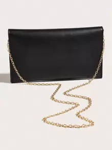 Medium Envelope Bag Solid Color Chain Strap