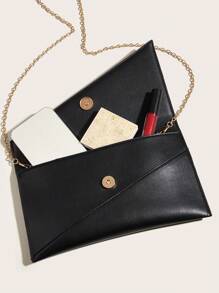 Medium Envelope Bag Solid Color Chain Strap