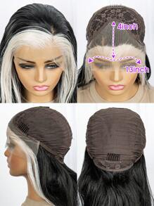 13X4蕾絲超長捲曲合成假髮 - 彩色 - 查看 7