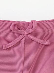 SHEIN Juego De 3 Mallas Sólidas Con Arco Frontal Para Niña - Multicolor - Ver 5