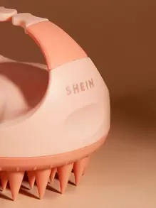 SHEIN Basic living 1pc Scalp Massager Shampoo Scrubber With Soft Silicone Bristles For Hair Home Bathroom Decor Summer