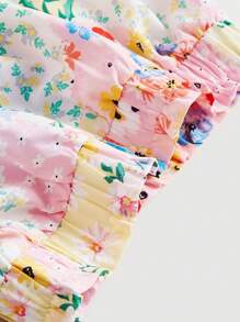 SHEIN MOD Floral Print Cami Top & Skirt - Multicolor - View 3