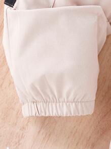 Bộ đồ Em bé Bất đối xứng Xù Khối Màu - Nhiều màu - Xem 8