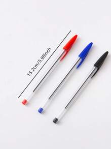 3 piezas de color mixto Bolígrafo simple portátil multipropósito Pluma de escribir para escribiendo - Multicolor - Ver 2