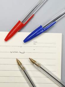 3 piezas de color mixto Bolígrafo simple portátil multipropósito Pluma de escribir para escribiendo - Multicolor - Ver 5