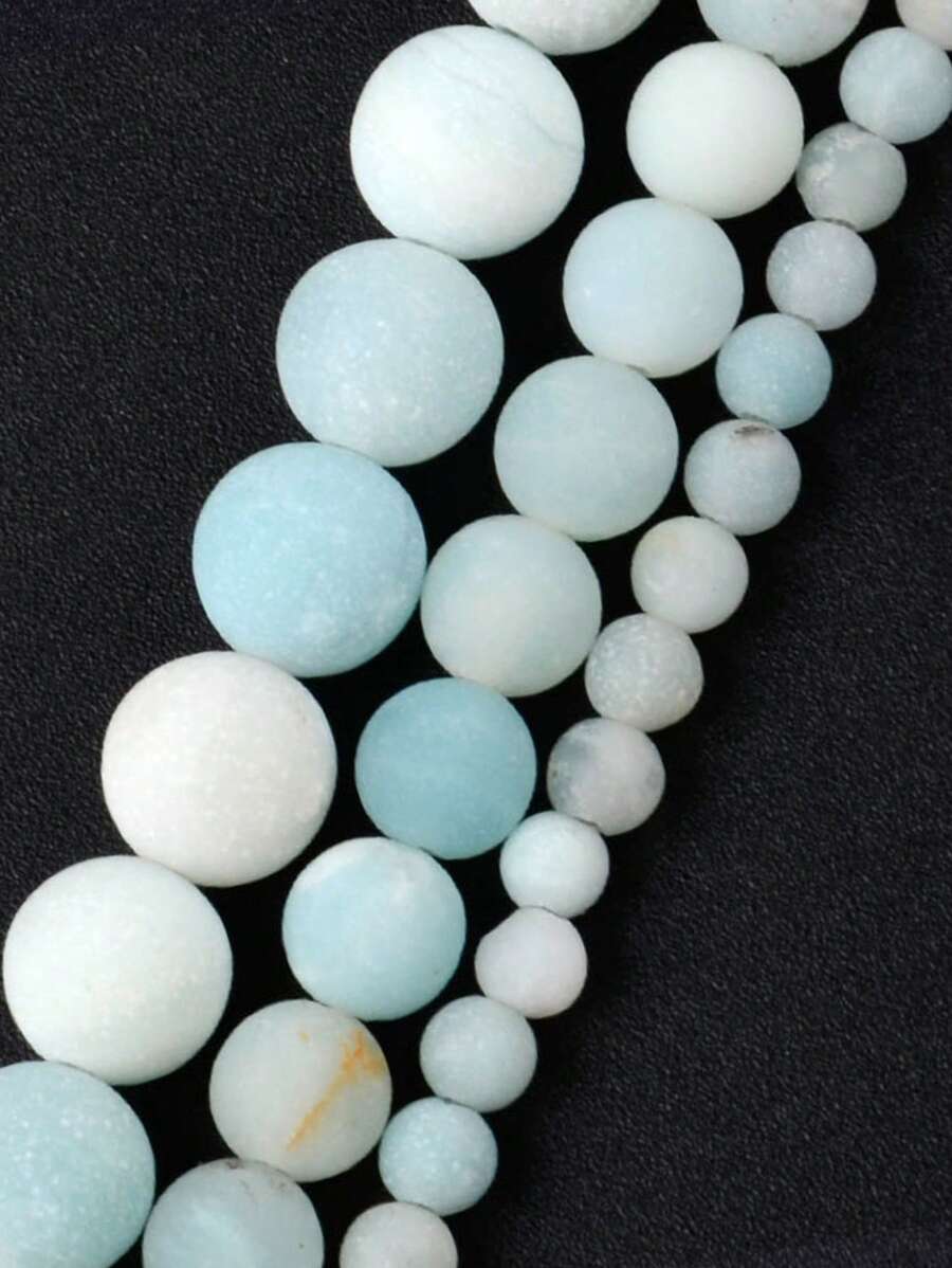 1strand 15inch Fashion Stone DIY Bead For Women For Jewelry Making - Baby Blue - View 1
