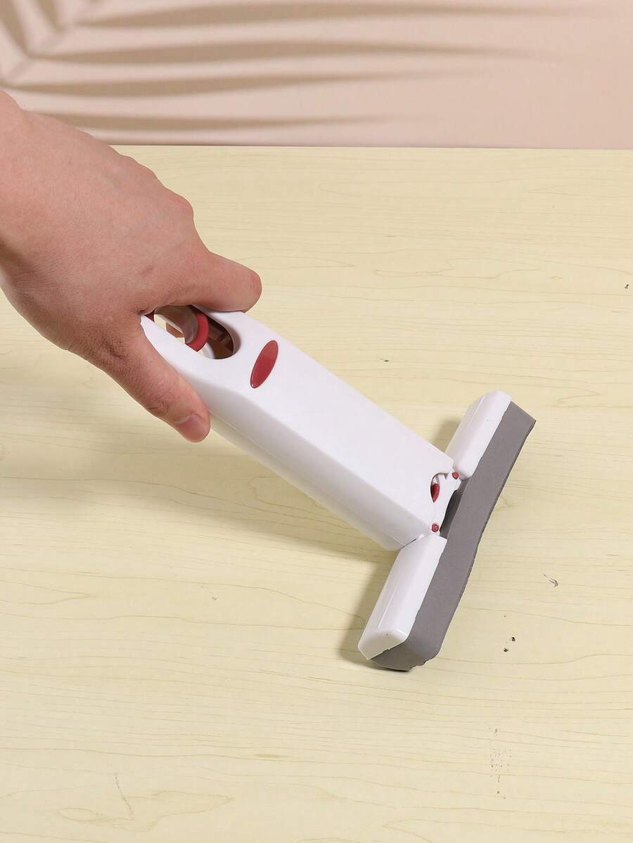 1 pieza con estampado de dibujos animados Raspador de limpieza con 2 piezas reemplazable cabeza - Blanco - Ver 1