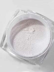 Misscheering 1pc Manicure Holographic Gorgeous Pearl Nail Art Mirror Effect Powder Pigment, Aurora Shimmer Glitter Powder For Nail Decoration - White - View 3