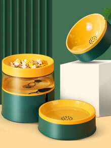 1入組雙色寵物碗用於狗和貓食物餵養 - 彩色 - 查看 2