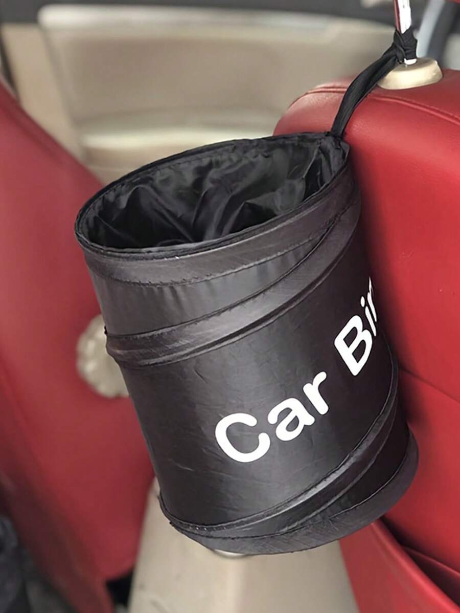 ¡Mantén tu auto limpio y organizado con este basurero plegable para auto! - Negro - Ver 1