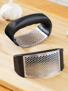 Máy Ép Tỏi Inox, Máy Ép Tỏi Di Động Tối Giản Cho Nhà Bếp - màu đen - Xem 3