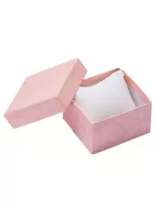 1pc Watch Box Jewelry Store Accessories Watches Storage Box Jewelry Gift Wrap Packaging Boxes Bracelet Showcase Pink Color Smart Watch Strap Box Accessories - Pink - View 1