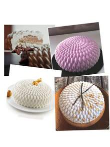 1pc Silicone Cake Mold - White - View 3