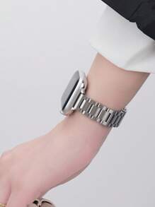 1 Miếng Nam NỮ Thép không gỉ Dây đeo Điều chỉnh Tương thích với Apple Watch Ban nhạc 38mm 40mm 41mm 42mm 44MM 45mm 49mm , Tương thích với Apple Watch Loạt 8 7/6/5/4/3/2/1/SE - Bạc - Xem 2